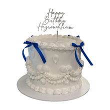 Load image into Gallery viewer, Vintage with Bow Ribbons Cake