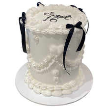 Load image into Gallery viewer, Vintage with Bow Ribbons Cake