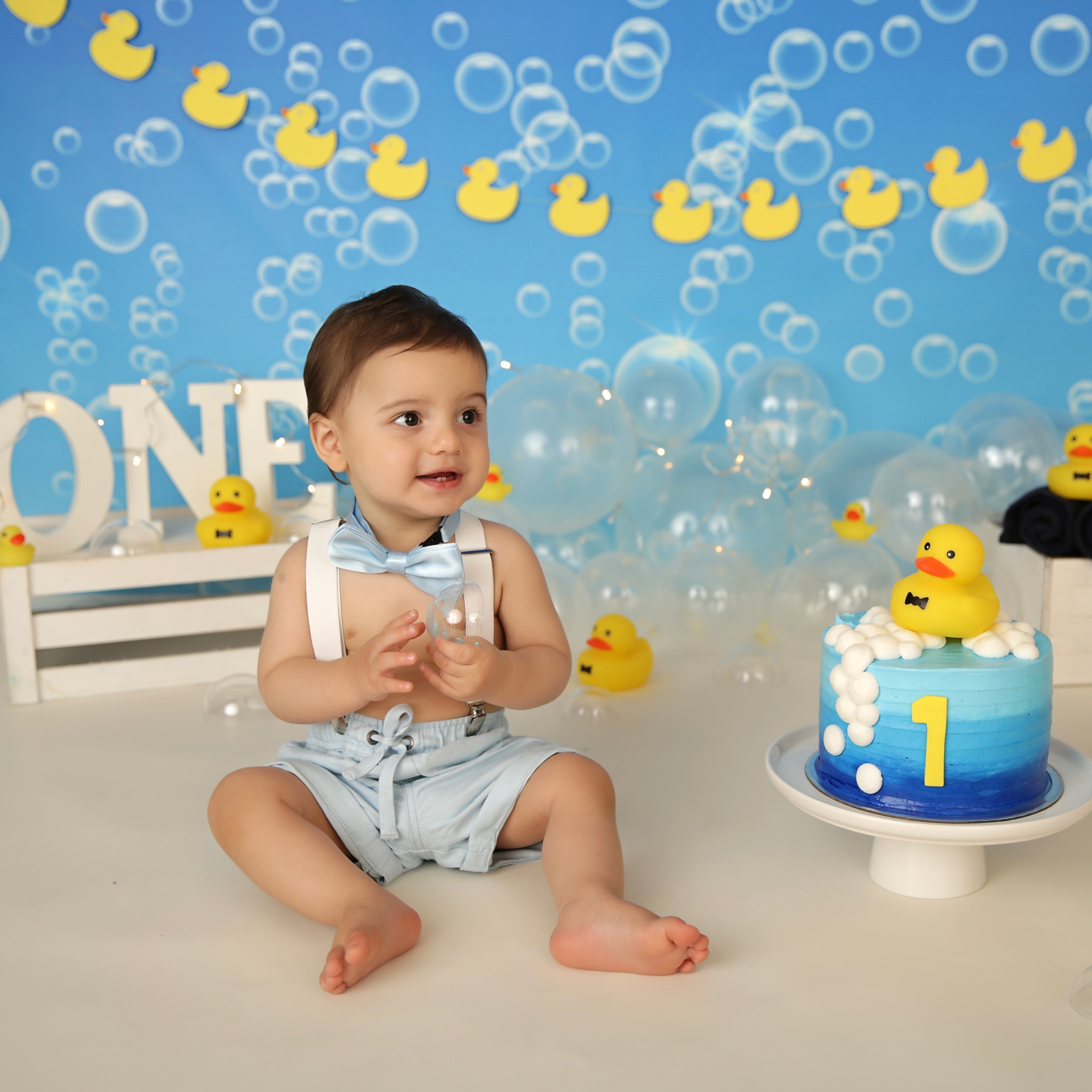 rubber duck smash cake