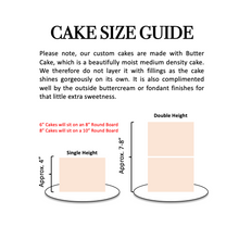 Load image into Gallery viewer, Blue Canvas Style Tall Cake
