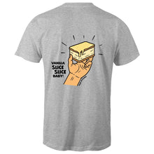 गैलरी व्यूवर में इमेज लोड करें, Vanilla Slice Slice Baby! - Men&#39;s Staple Tee (Design 1)
