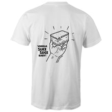 गैलरी व्यूवर में इमेज लोड करें, Vanilla Slice Slice Baby! - Men&#39;s Staple Tee (Design 2)
