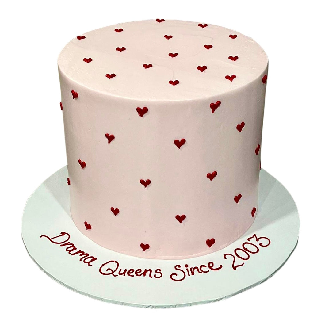 Hearts Themed Cake