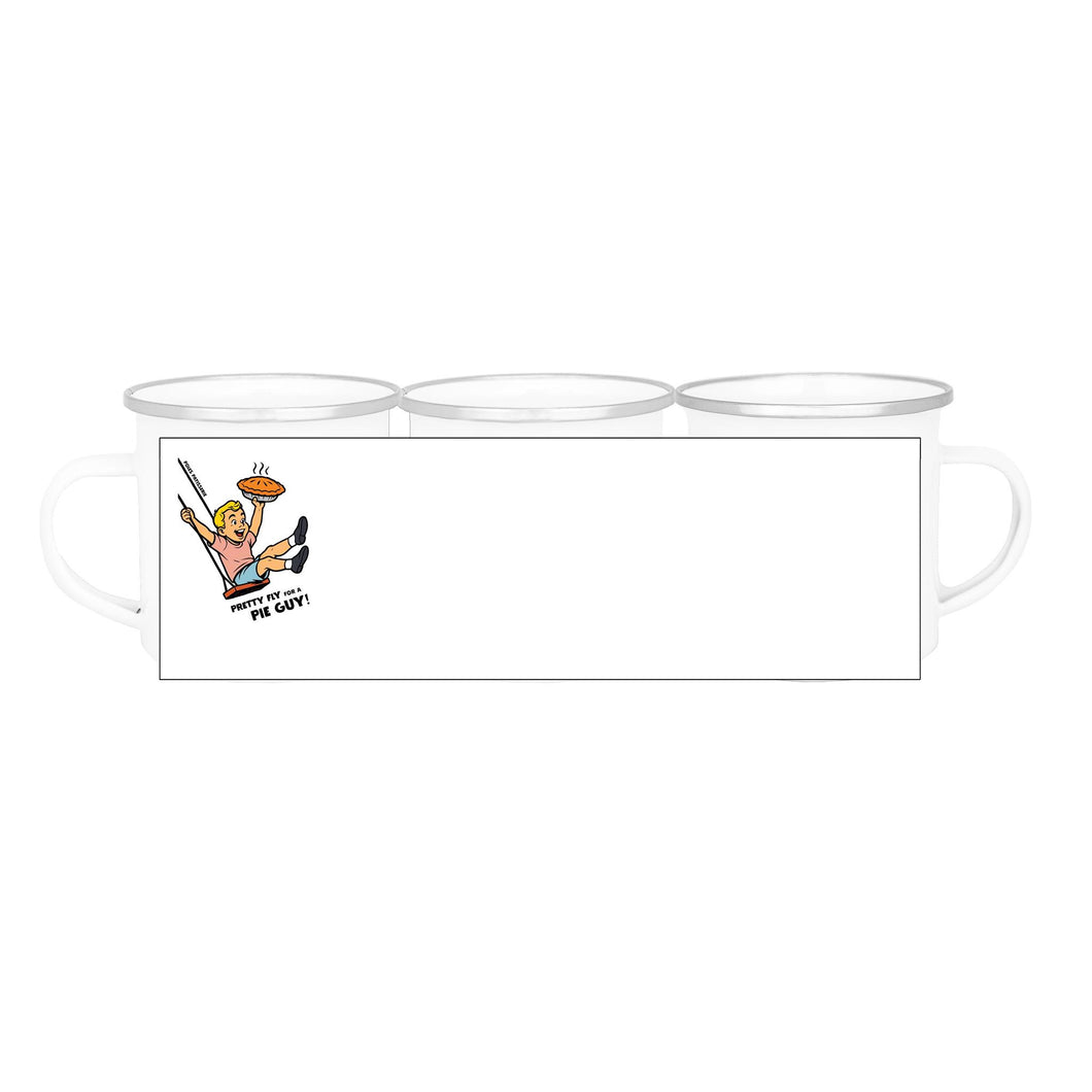 Poles Patisserie Classic Enamel Mug with Metal Rim – 12oz
