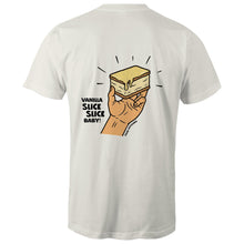 गैलरी व्यूवर में इमेज लोड करें, Vanilla Slice Slice Baby! - Men&#39;s Staple Tee (Design 1)
