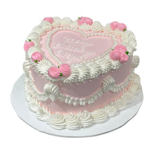 गैलरी व्यूवर में इमेज लोड करें, हार्ट विंटेज केक
