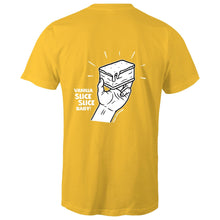 गैलरी व्यूवर में इमेज लोड करें, Vanilla Slice Slice Baby! - Men&#39;s Staple Tee (Design 3)
