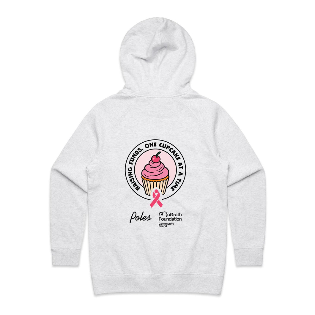 Pink Up Poles Charity Women's Hoodie (White)
