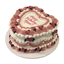 गैलरी व्यूवर में इमेज लोड करें, हार्ट विंटेज केक
