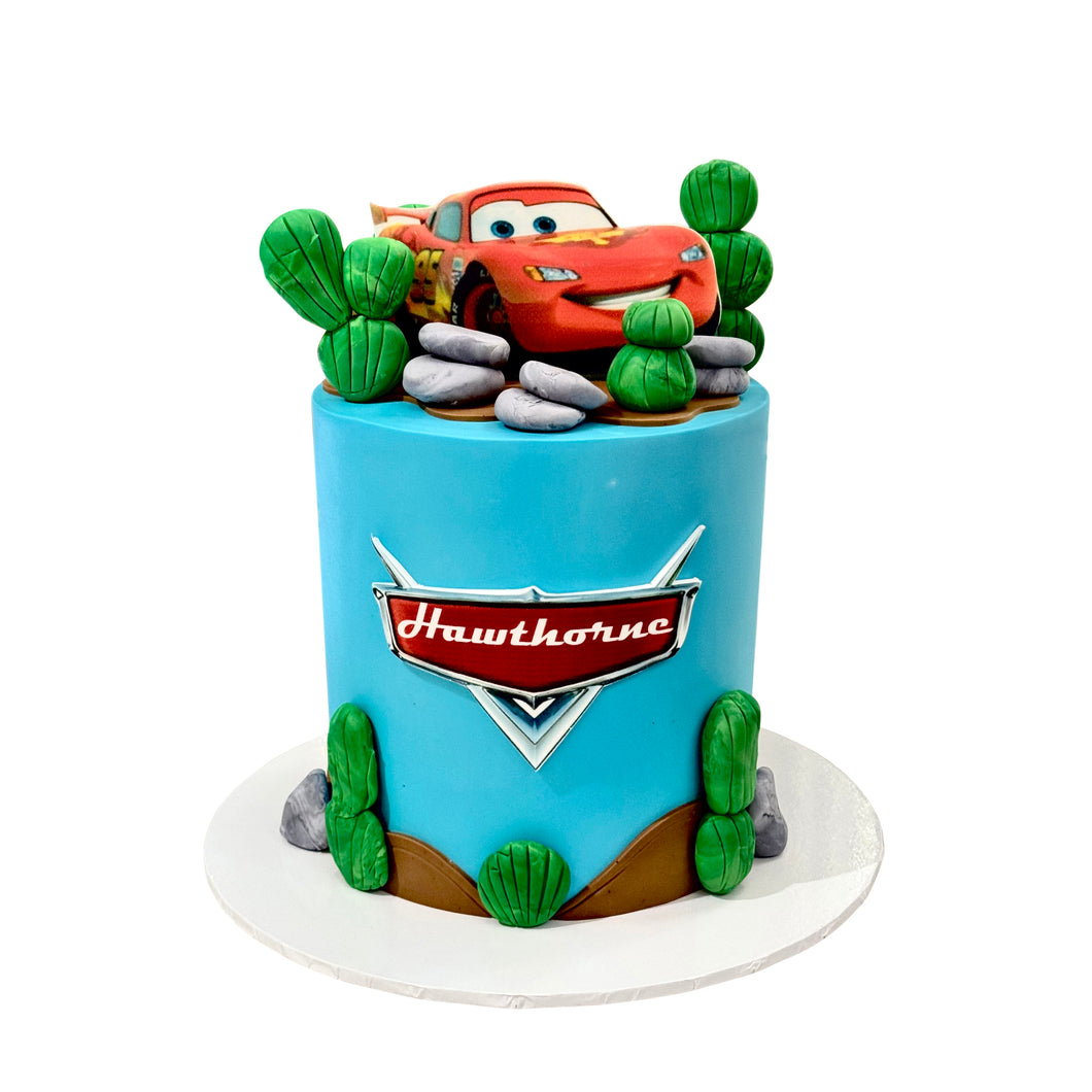 Cars Themed Cake (1)