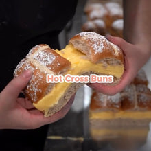 Load image into Gallery viewer, Filled Hot Cross Buns (4Pack)
