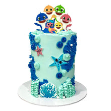 Load image into Gallery viewer, Baby Shark Theme Cake (2)
