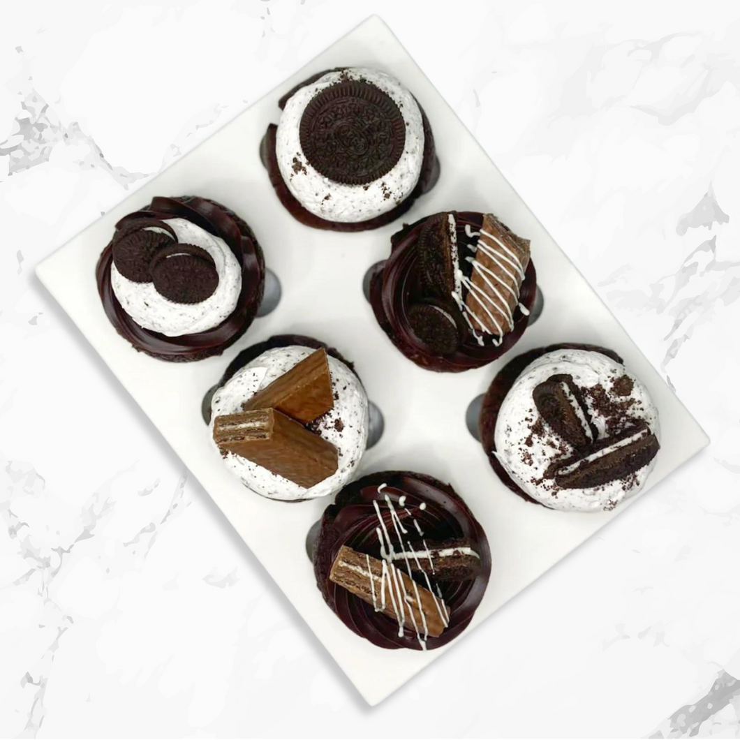 Cookies & Cream Themed Cupcakes (6 Pack)