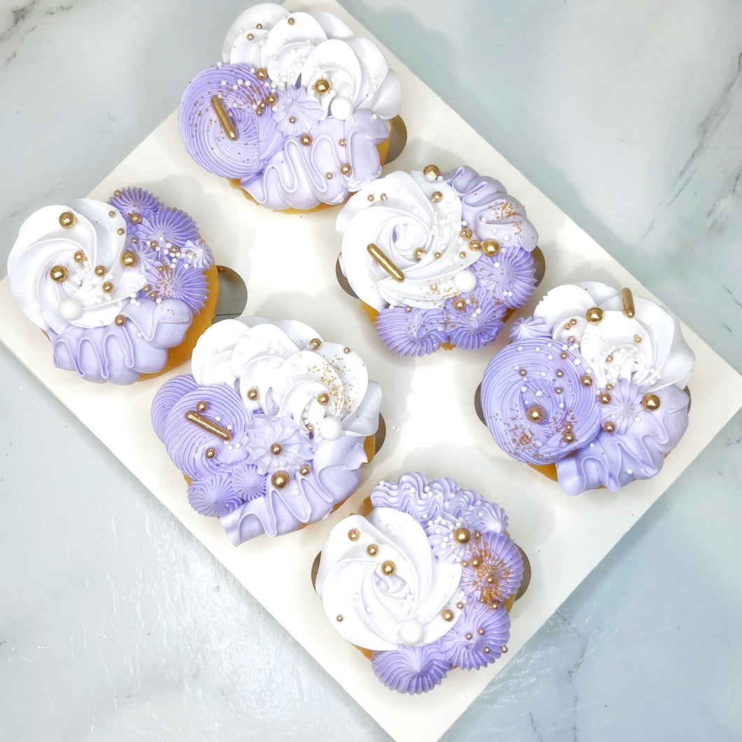 Light Purple Cupcakes (6 Pack)