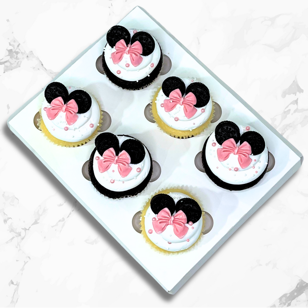 Minnie Mouse Themed Cupcakes