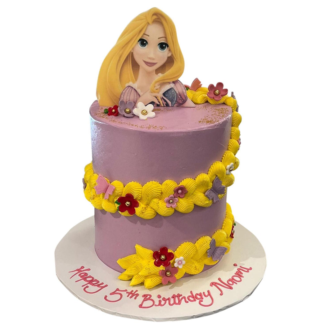 Rapunzel Theme Cake
