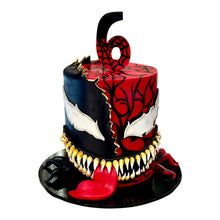 Load image into Gallery viewer, Spiderman Venom Cake
