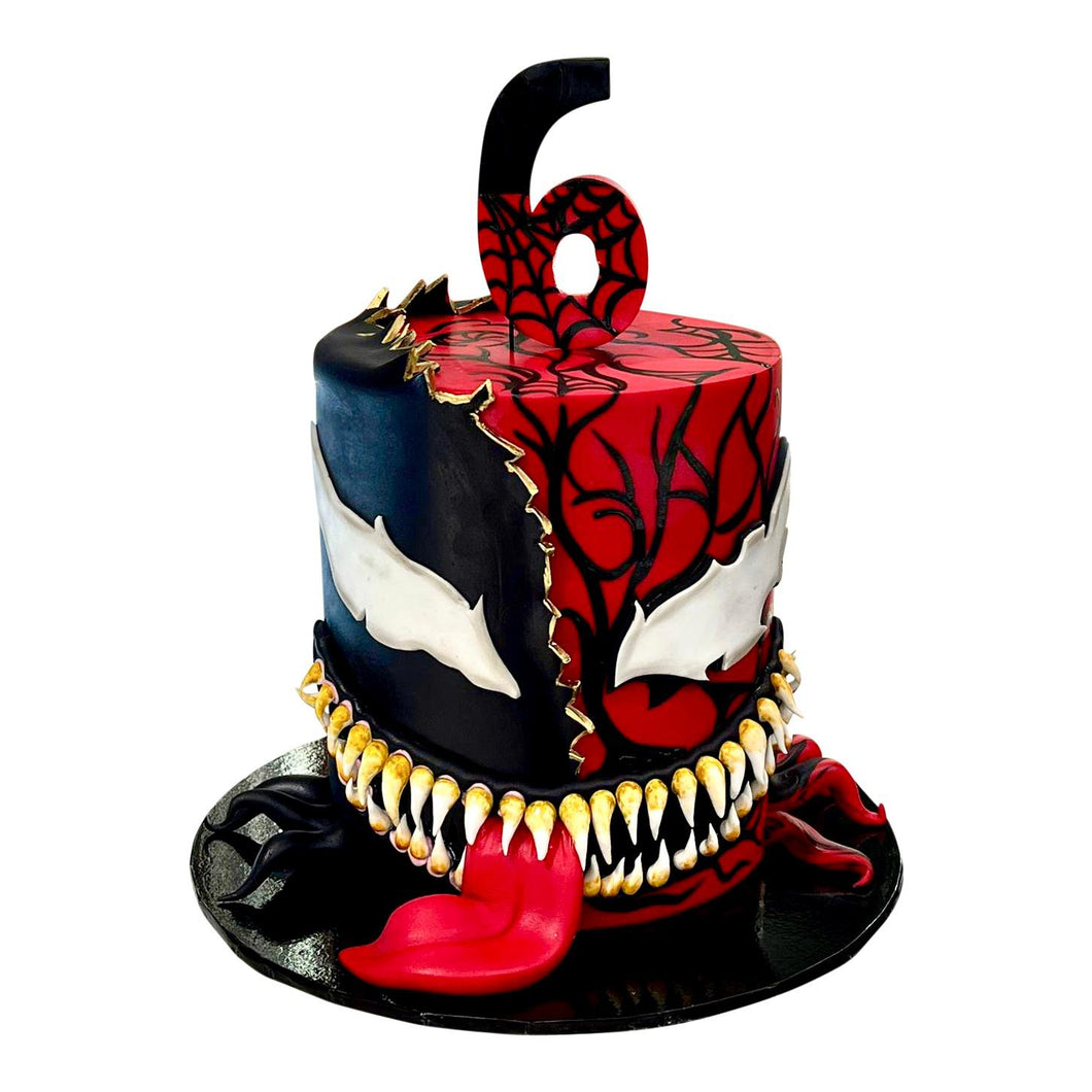 Spiderman Venom Cake