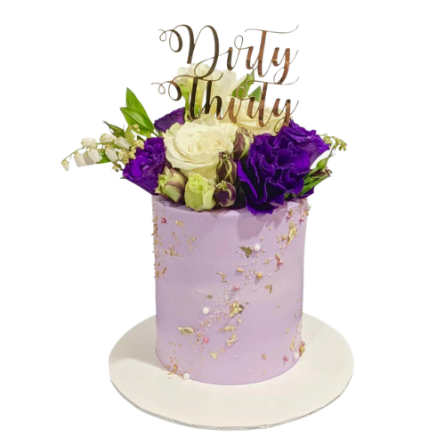 Pretty in Purple Tall Cake