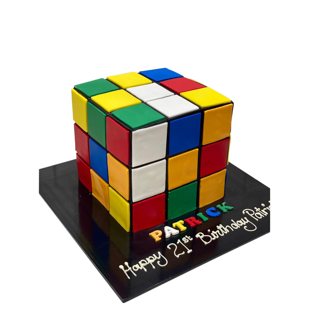 Rubix Cube Cake