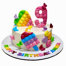 Load image into Gallery viewer, Pop It Heart Theme Cake
