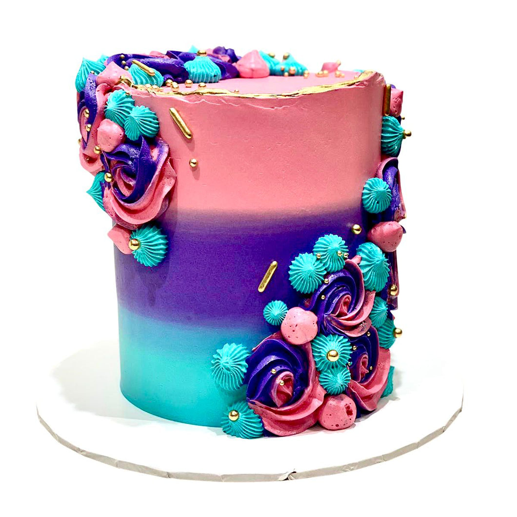 3 रंग प्यारा केक