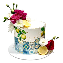 Load image into Gallery viewer, Greek Theme Lemons Cake
