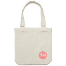 Load image into Gallery viewer, Pink Up Poles Charity Canvas Tote – Personalised
