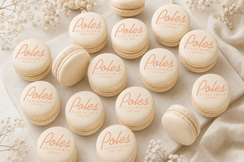 Branded Macarons & Mini Cakes