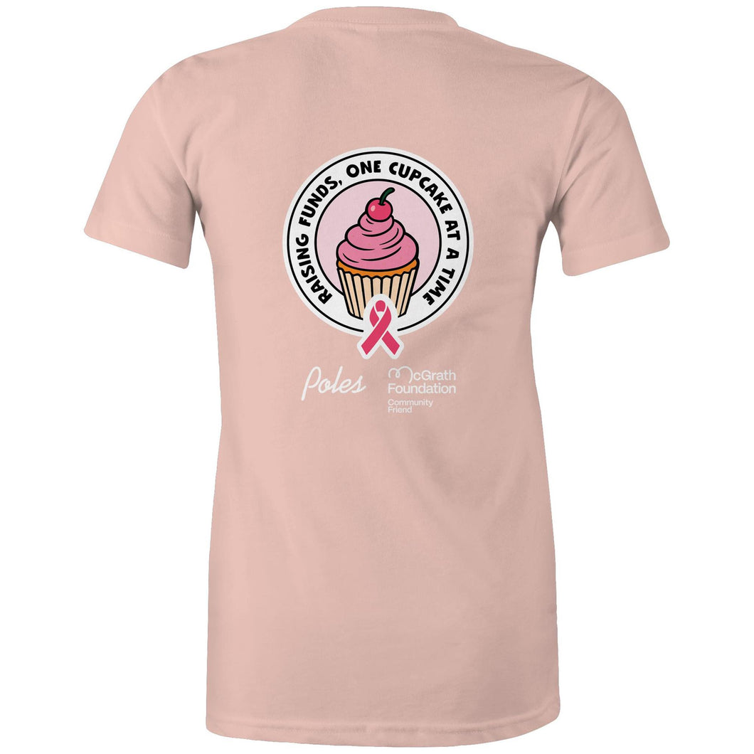 Poles x McGrath Foundation Women T-Shirt (Pinks)