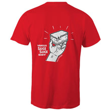 गैलरी व्यूवर में इमेज लोड करें, Vanilla Slice Slice Baby! - Men&#39;s Staple Tee (Design 3)
