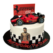 गैलरी व्यूवर में इमेज लोड करें, Lewis Hamilton Formula 1 Themed Cake
