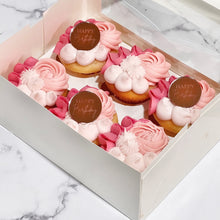 Load image into Gallery viewer, Gluten Free Intricate Pipe Cupcakes - Customisable (6 Pack)
