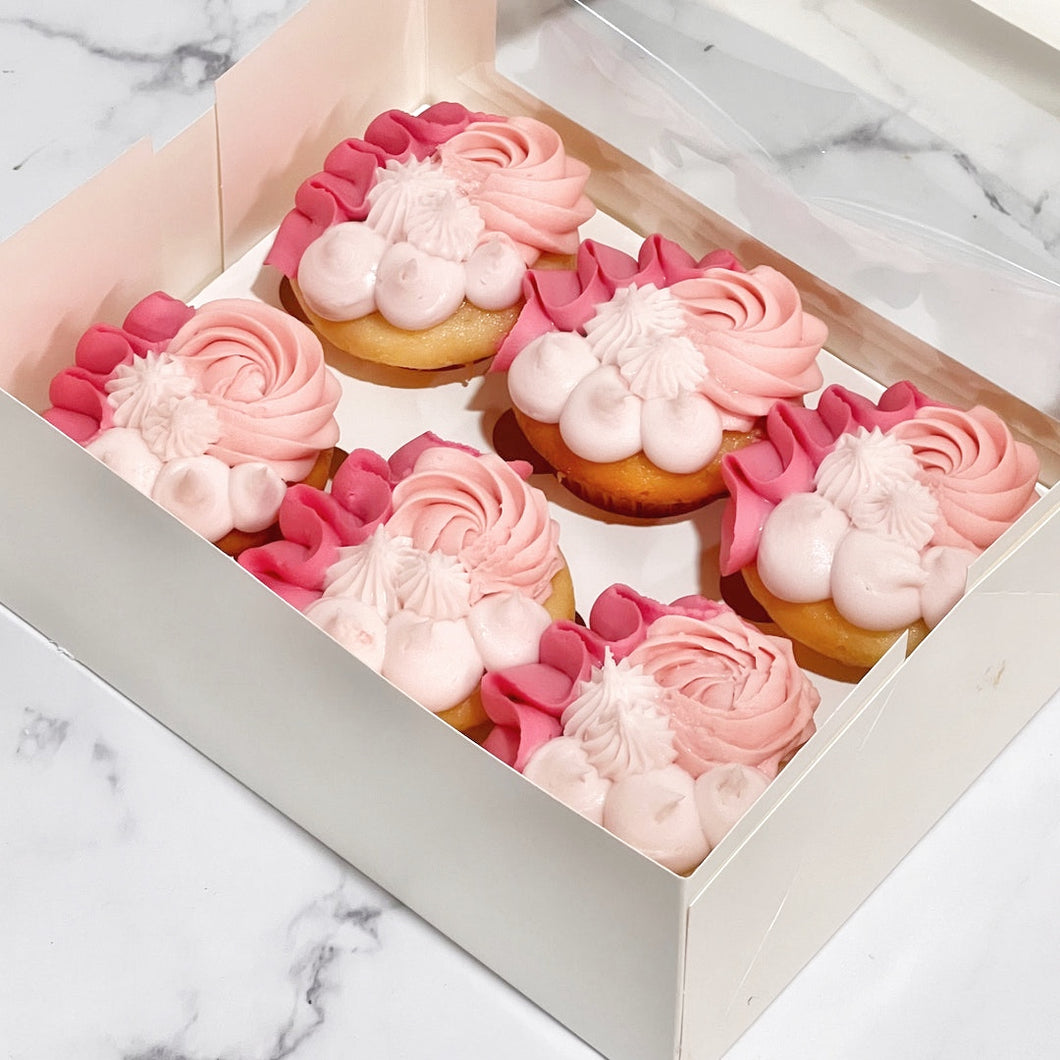 Gluten Free Intricate Pipe Cupcakes - Customisable (6 Pack)