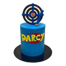 Load image into Gallery viewer, Nerf Target Theme Cake
