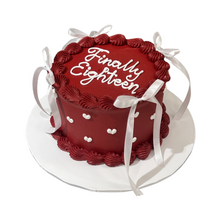 गैलरी व्यूवर में इमेज लोड करें, Vintage with Bow Ribbons Cake

