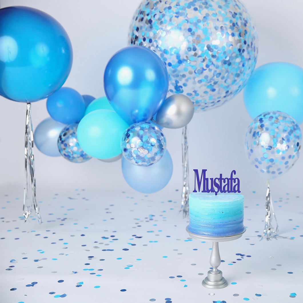 One Colour Ombre Smash Cake