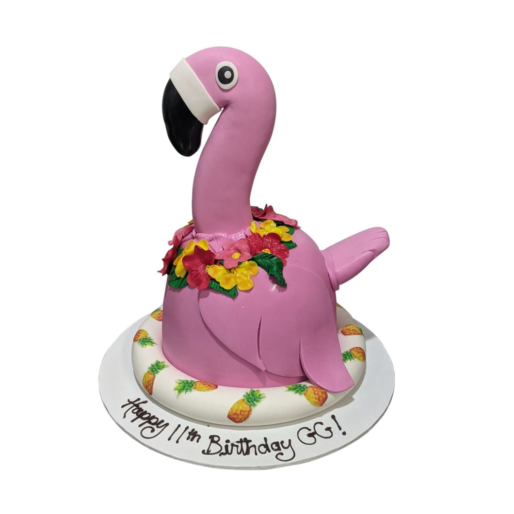 Flamingo Hawaiian Cake
