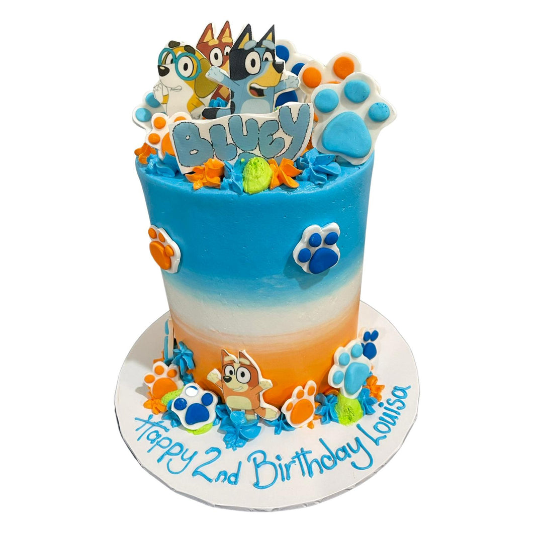 Bluey Themed Tall Cake