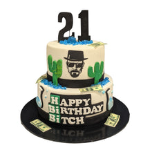 Load image into Gallery viewer, Breaking Bad 2 Tier Cake
