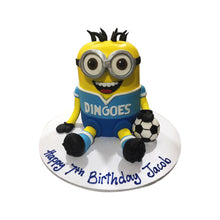 Load image into Gallery viewer, Soccer Player Minion Cake
