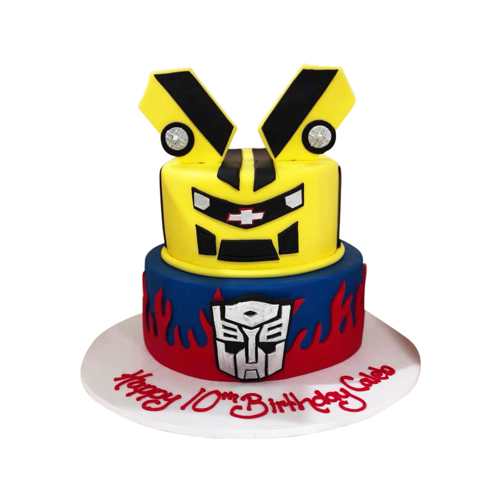 Transformers Tiered Cake