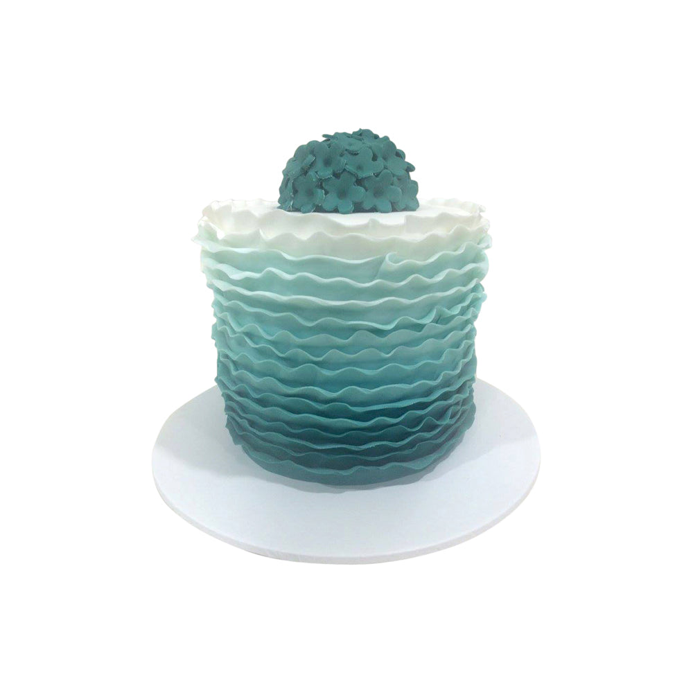 Ombre Ruffle Cake