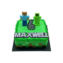 Load image into Gallery viewer, Mine Craft Buttercream Cake
