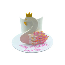 Load image into Gallery viewer, Swan Themed Cake
