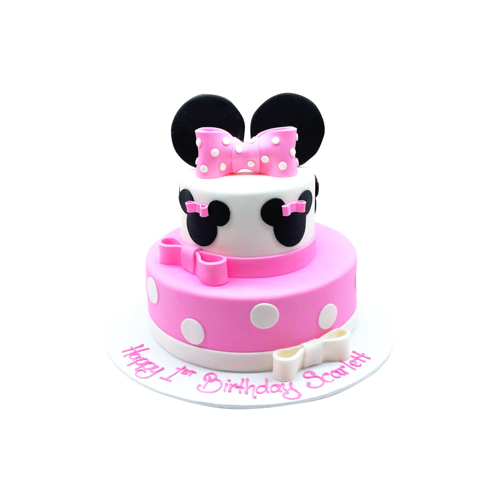 Minnie Mouse 2 Tier Cake (2)