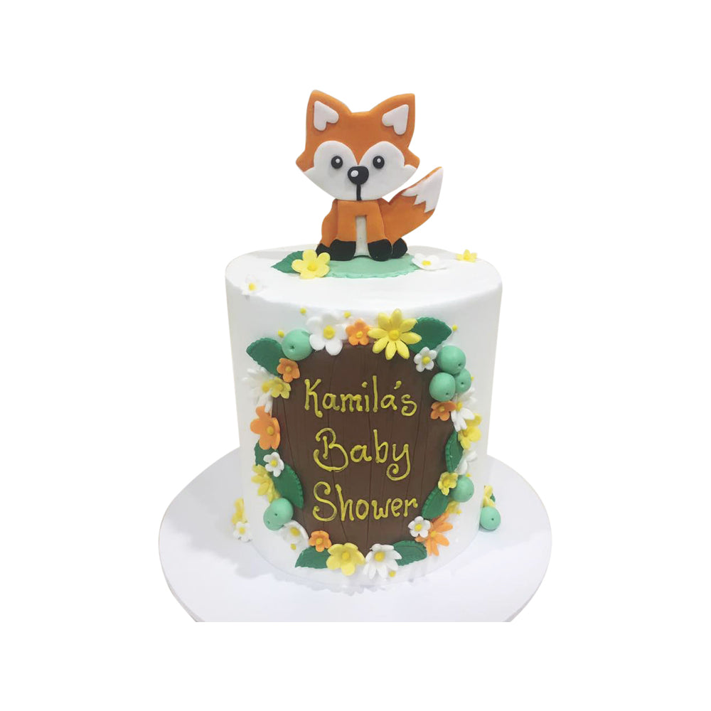 Baby Fox Themed Cake