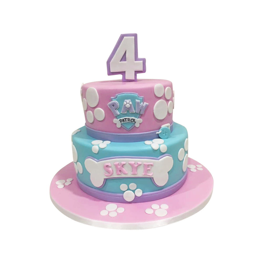 Paw Patrol Theme Tiered Cake