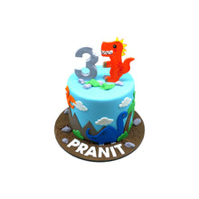 Load image into Gallery viewer, Dinosaurs Themed Cake
