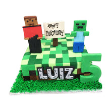 Load image into Gallery viewer, Mine Craft Cake

